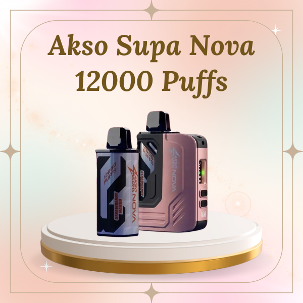 Akso Supa Nova 12000 Puffs Disposable Vape with 3D Smart Display