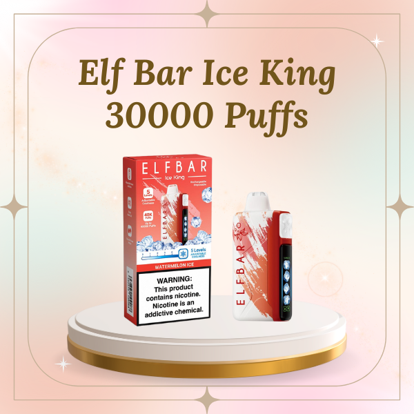 Elf Bar Ice King 30000 Puffs Disposable Vape with Smart Display