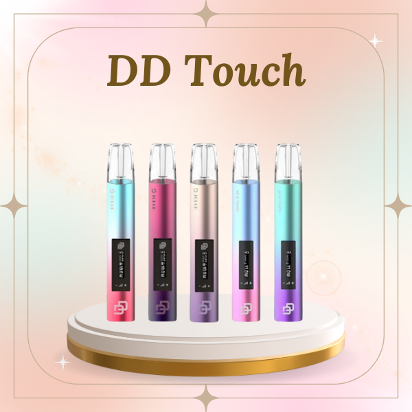DD Touch smart vape device in Matte Black with LED indicator