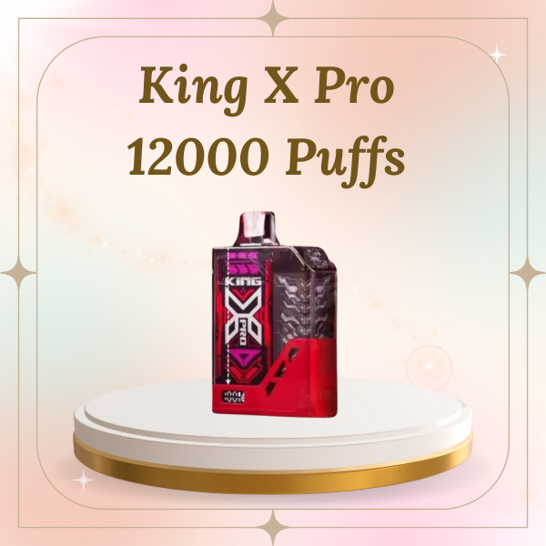 King X Pro 12000 Puffs device with digital e-liquid indicator
