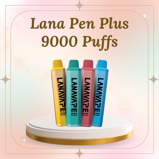 Lana Pen Plus 9000 Puffs Disposable Vape with LED Base and Type-C Charging.
