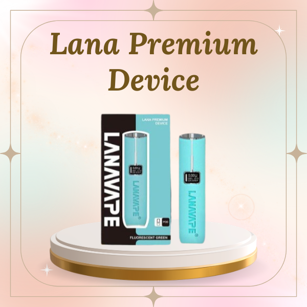 Lana Premium Device metallic rechargeable vape kit front view