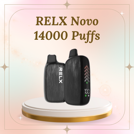 RELX Novo 14000 Puffs Disposable Vape with LED Screen and Mega Mesh Coil