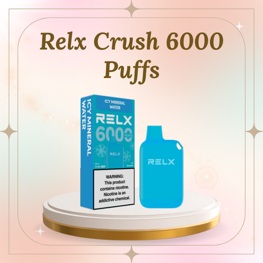 RELX Crush 6000 Puffs Disposable Vape Slim Design