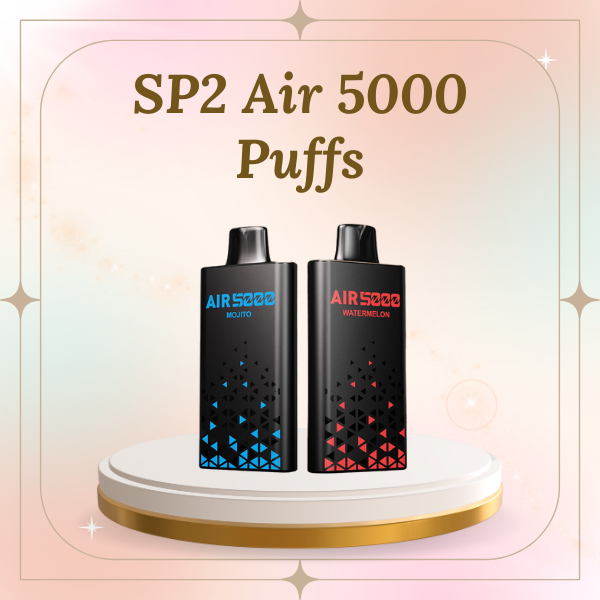 SP2 Air 5000 Puffs Disposable Vape with Type-C Charging and Mesh Coil