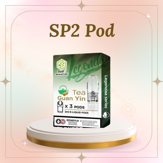 SP2S Replacement Pods 3-pack Transparent Design Multi-Flavors