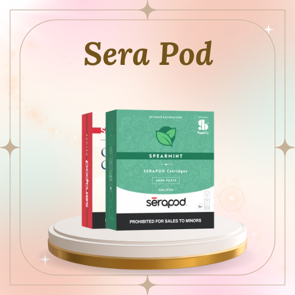 Sera Pod 4-pack bundle for Nanostix devices 1000 puffs