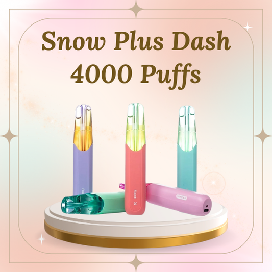 Snow Plus Dash 4000 Puffs disposable vape device in Lush Ice flavor