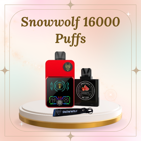 Snowwolf 16000 Puffs Disposable Vape Device with Smart Screen