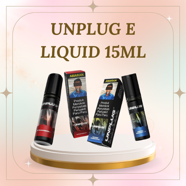 UNPLUG E-Liquid 15ML by ASDF Vapetape 20mg Salt Nicotine bottle and flavor options.