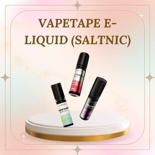 VAPETAPE E-Liquid Saltnic bottle with icy fruit flavor graphics for open pod systems