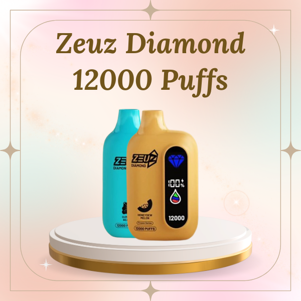 Zeuz Diamond 12000 Puffs Disposable Vape - 12k Puffs & Rechargeable